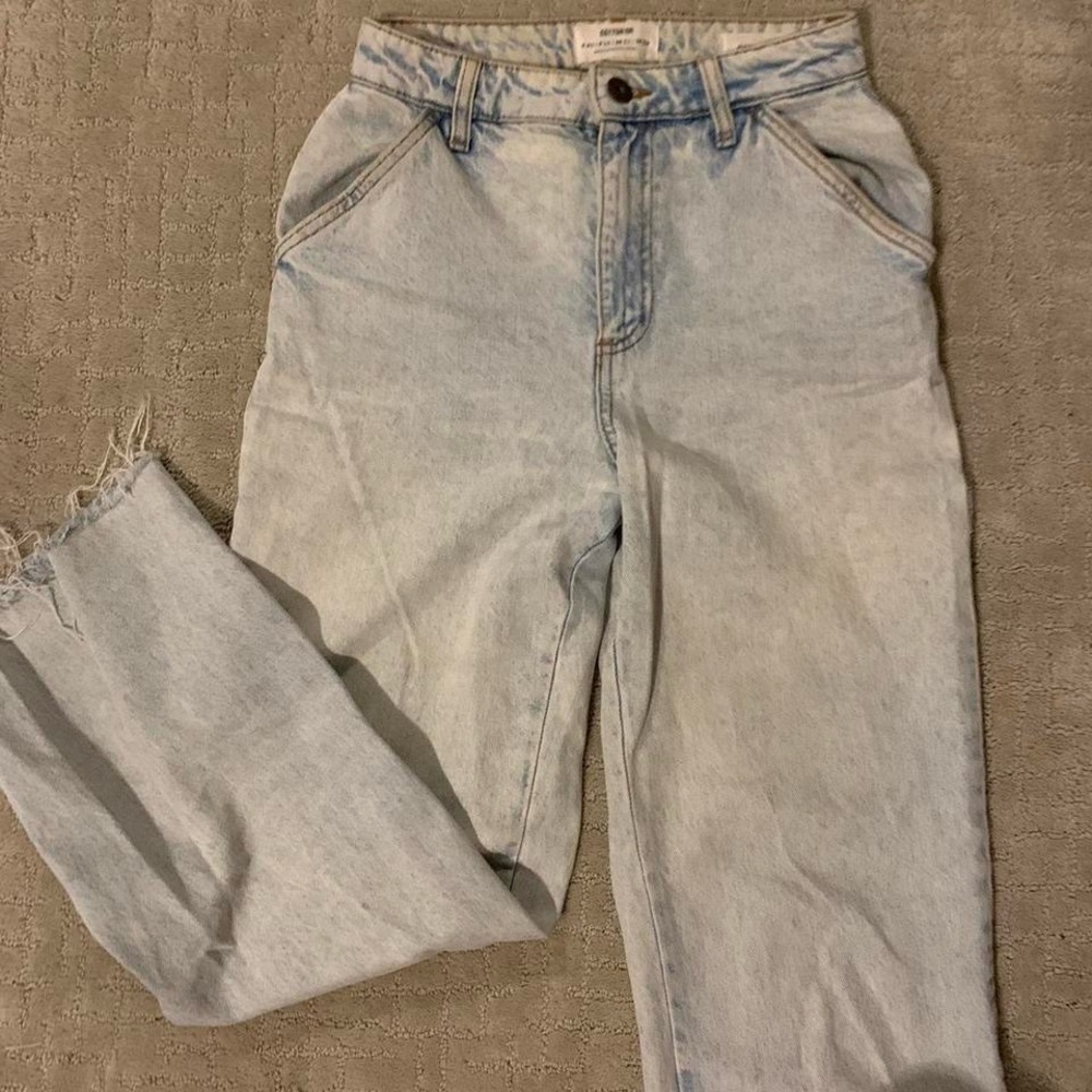 Cotton On Blue Straight Leg Jeans Relaxed Fit - Picture 2 of 3